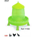 TOLVA PLASTICO AVES 8 KG CON PATAS. PISTACHO