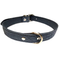 COLLAR PIEL LABRADO 18x400mm. AZUL