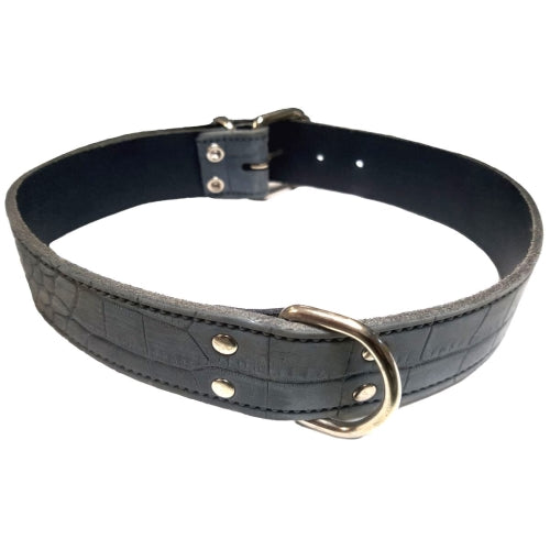 COLLAR PIEL LABRADO 40x700mm. AZUL