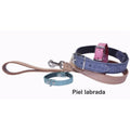 RAMAL PIEL LABRADO 13X1000MM. AZUL